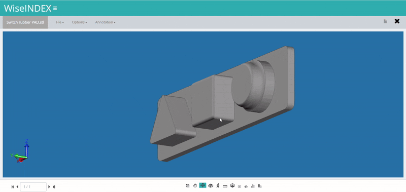 WiseINDEX 2D and 3D CAD viewer for viewing drawings online without CAD software